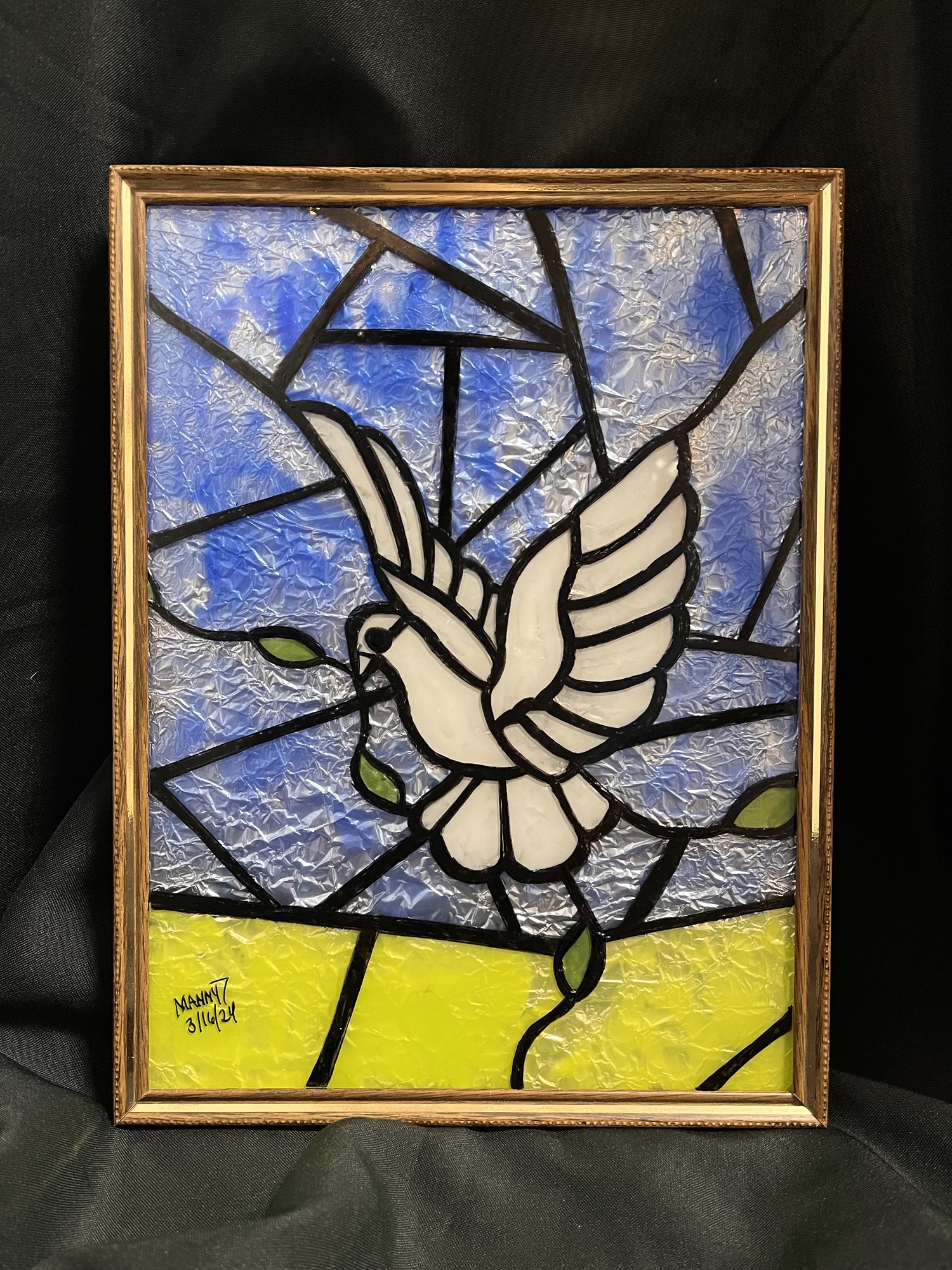 Stained Glass Dove