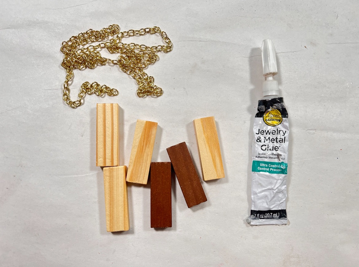 Jenga Block Cross Ornaments